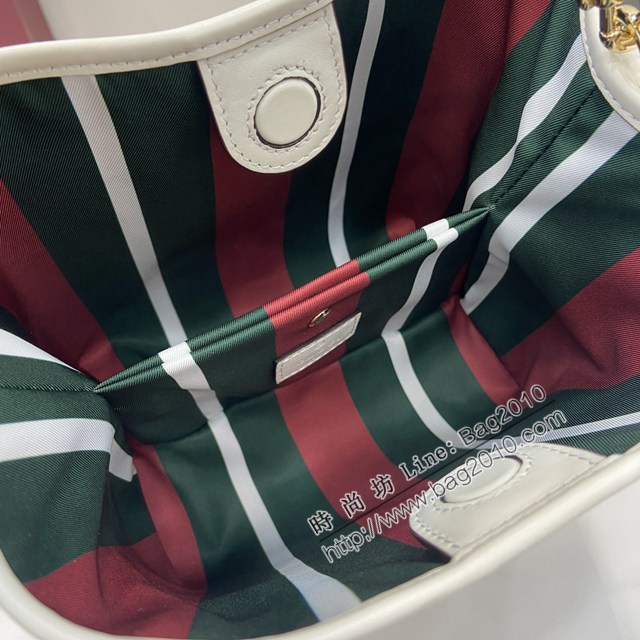Gucci專櫃古馳最新款購物袋GG圖案條紋織大號肩背包 jh2635型號：815118